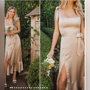 Show Me Your Mu Mu | Claire Midi Dress in Show Me The Ring Crisp